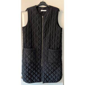 Ladies Size L Black Quilted Vest by Ricki's